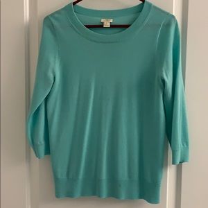 J Crew teal sweater